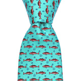 NOLA Couture x Alex Beard Caribbean Blue Extra Long Redfish Tie