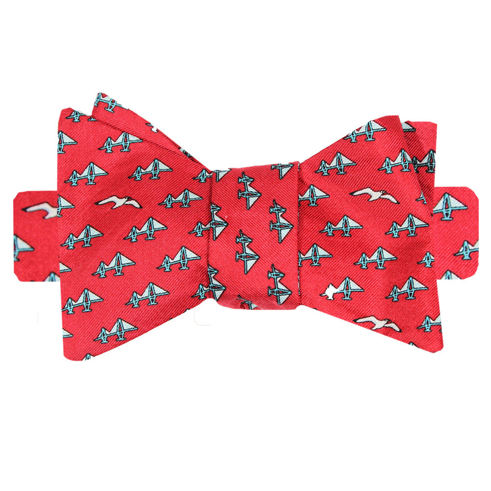 Cayenne Red Charleston's Ravenel Bridge Bow Tie