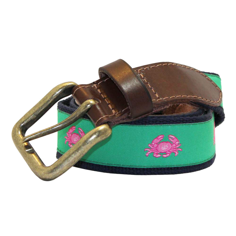 Audubon Green Boiled Crab Club Belt