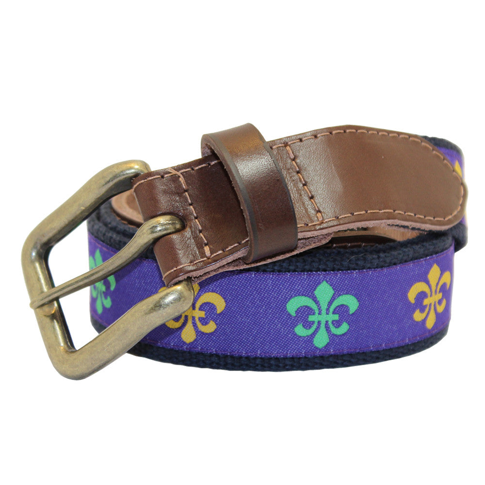 Mardi Gras Mambo Fleur de Lis Club Belt