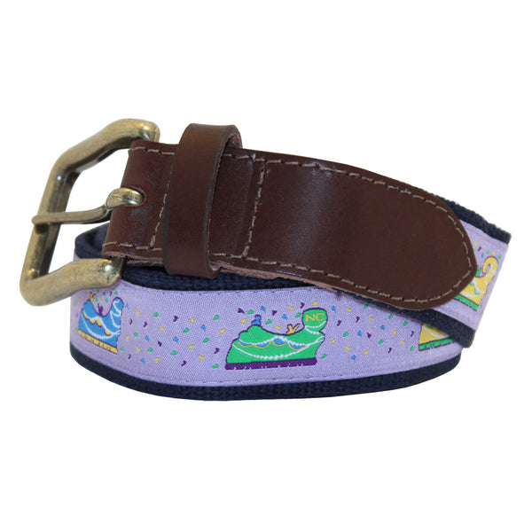 Ash Wednesday Lavender Mardi Gras Floats Club Belt