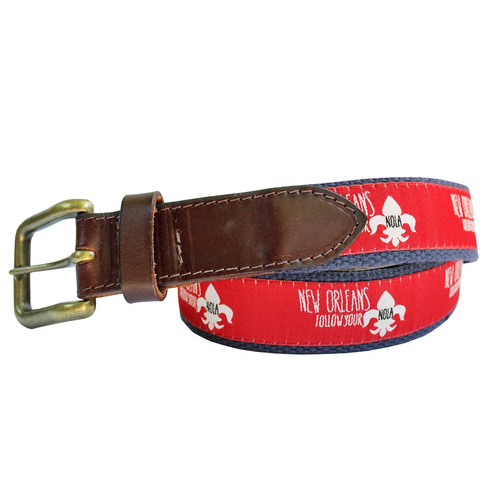 Cayenne Red Follow Your NOLA Club Belt