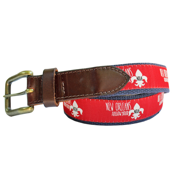 Cayenne Red Follow Your NOLA Club Belt