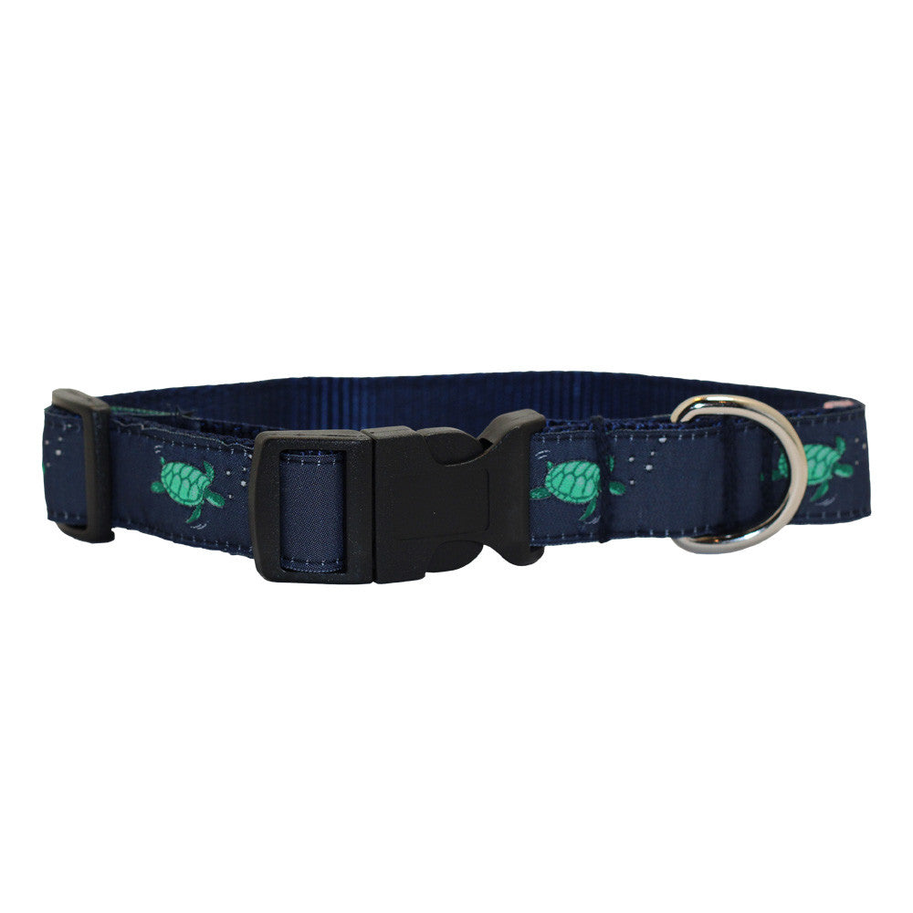 NOLA Navy Sea Turtle Dog Collar