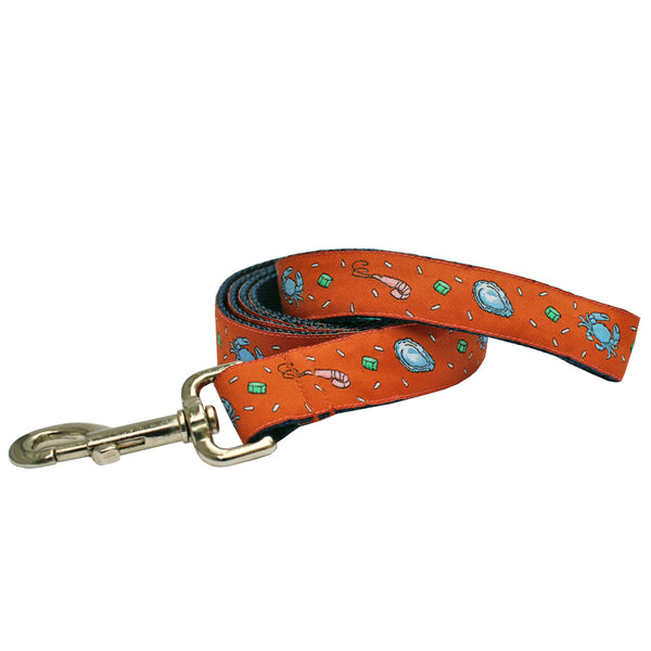 Étouffée Orange Seafood Gumbo Dog Leash