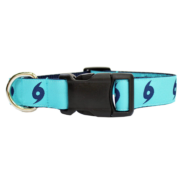 Caribbean Blue Ward Off the Hurricane Dog Collar