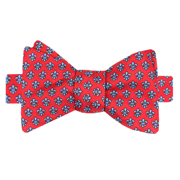 Cayenne Red Boys' Fleur de Lis Bow Tie