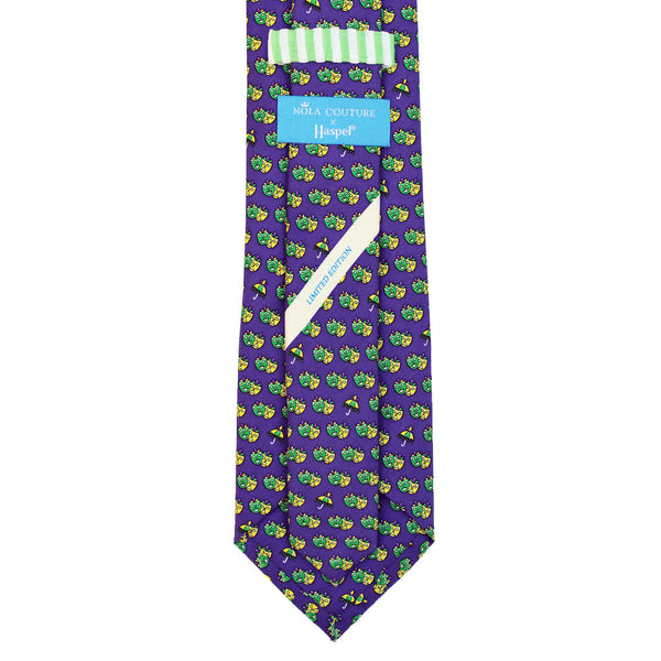 NOLA Couture x Haspel Mardi Gras Masks Extra Long Tie