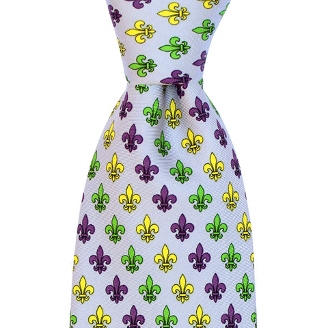 NOLA Couture x Haspel Boys' Multi Fleur de Lis Tie