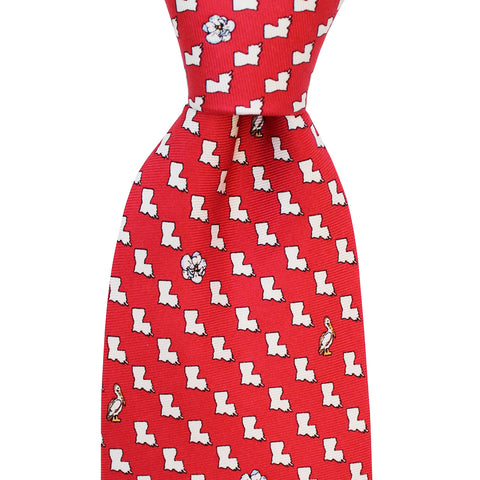 Cayenne Red Louisiana Tie