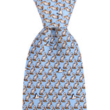 Gulf Blue Pelican Extra Long Tie