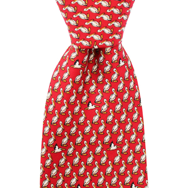 Cayenne Red Boys' MSY Airplanes Tie