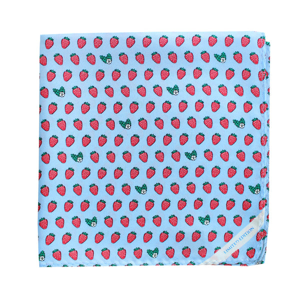 NOLA Couture x Haspel Strawberry Pocket Square