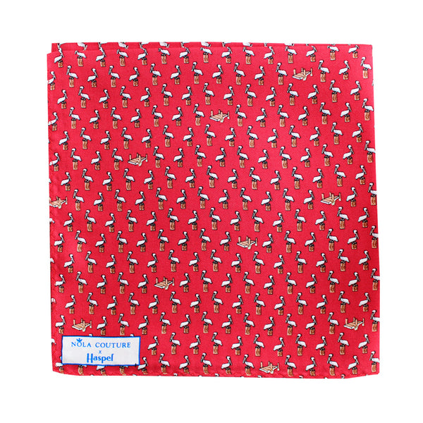 NOLA Couture x Haspel Pelican Pocket Square