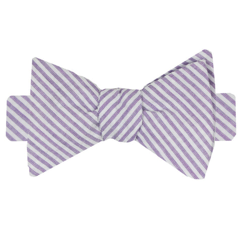 Lavender Boys' Seersucker Bow Tie