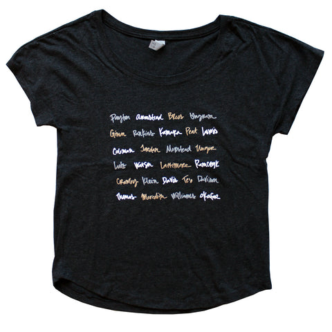 Black & Gold Names Graphic Tee