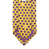 Tiger Eye Gold Tiger & Paw Skinny Tie