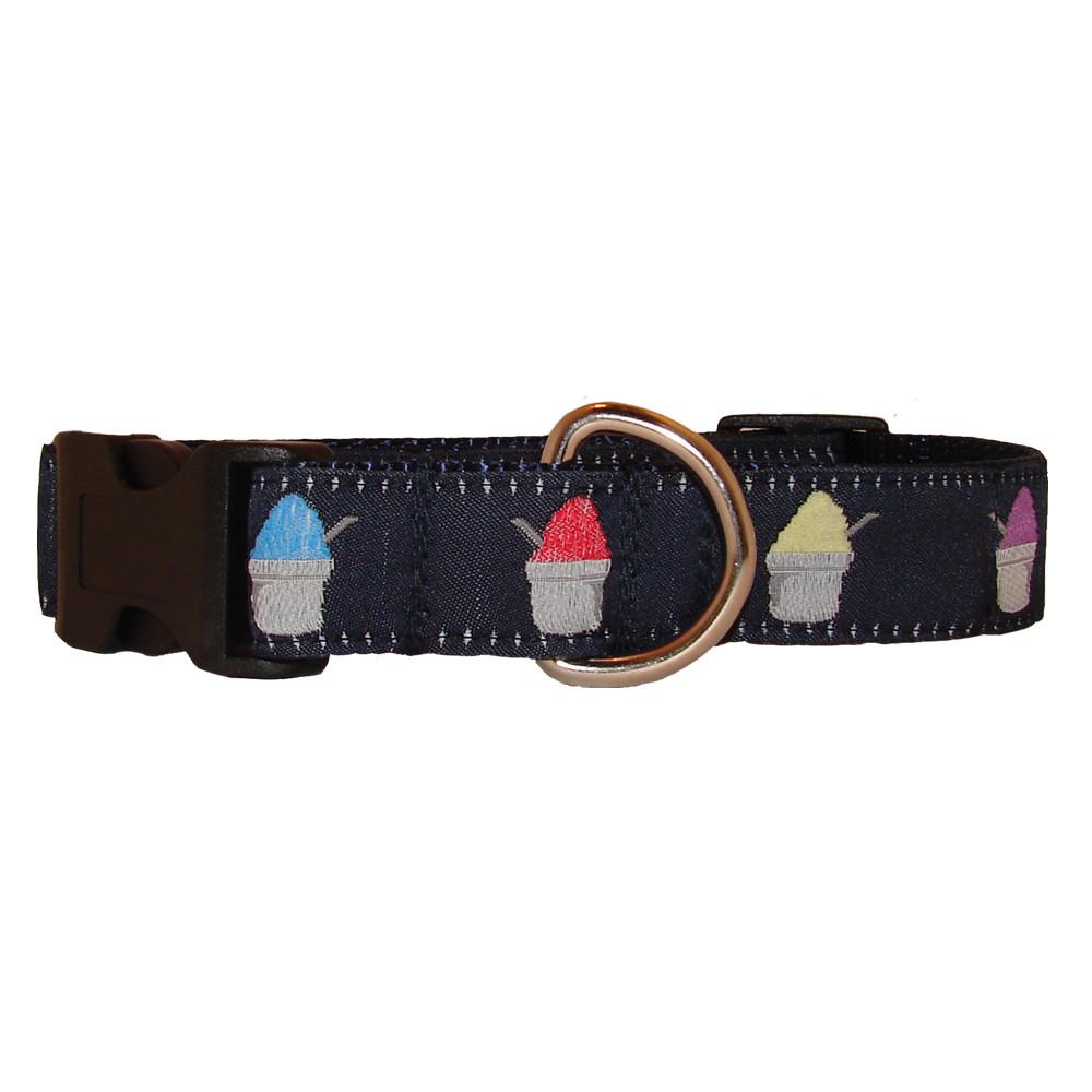 Midnight Navy Snoball Dog Collar