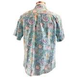 Aqua Floral Festival Shirt