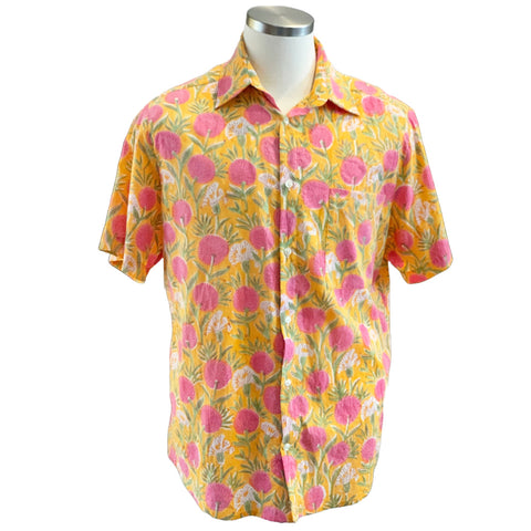 Marigold Floral Festival Shirt