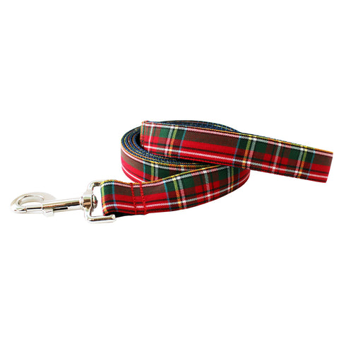 Red Plaid Dog Leash