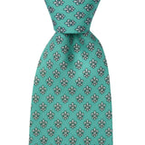 Sea Breeze Blue Fleur de Lis Tie