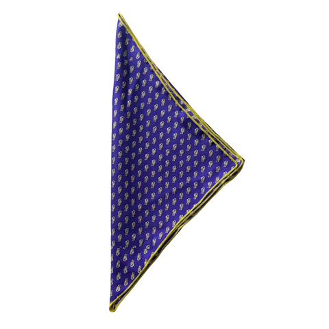 Eye of the Tiger Purple Silk Bandana