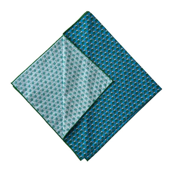 Tulane Wave Blue Cotton Bandana