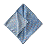 Snoball Blue Silk Bandana