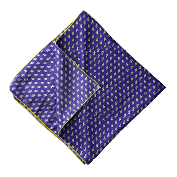 Eye of the Tiger Purple Silk Bandana