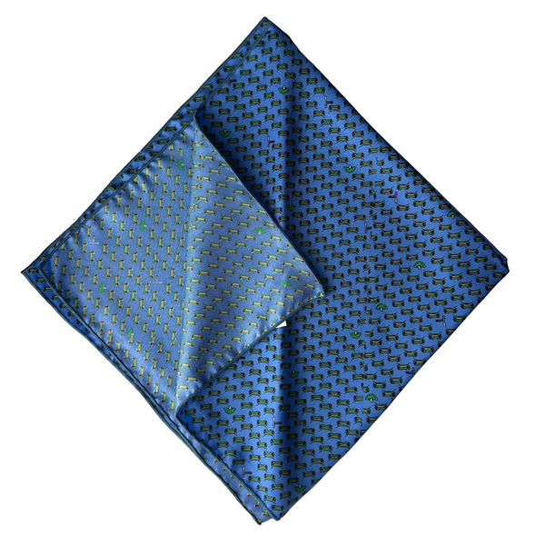 Streetcar Blue Silk Bandana
