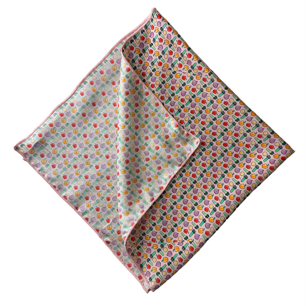 Holy Trinity Pink Silk Bandana
