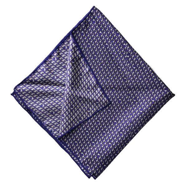 Pelican Purple Silk Bandana