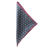 Spoonbills Navy Silk Bandana