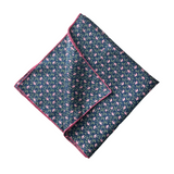 Spoonbills Navy Silk Bandana