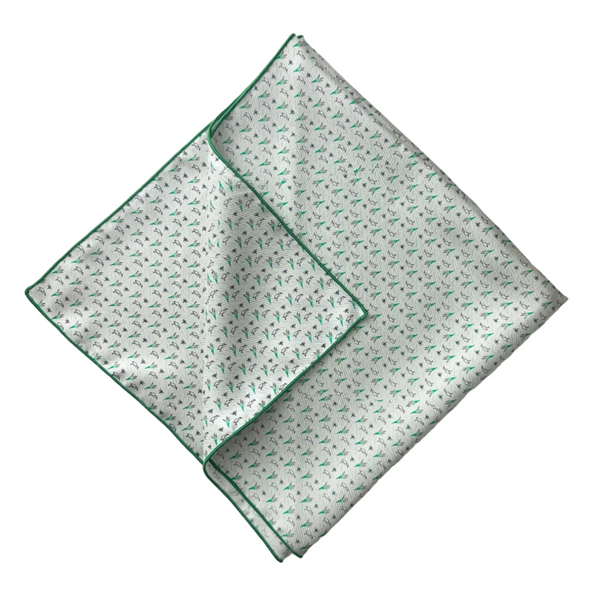 Wetlands Beach Beige Silk Bandana