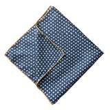 Mini Oysters Navy Silk Bandana