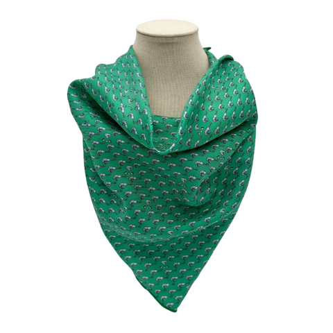 Shrimp Cocktail Green Silk Bandana