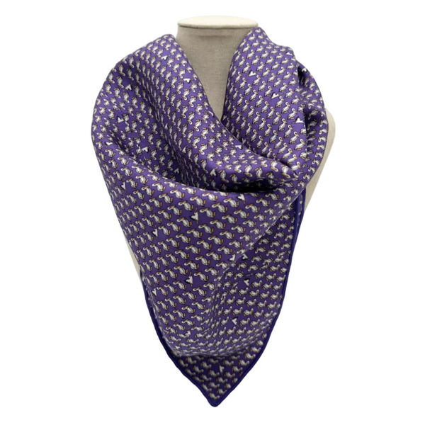 Pelican Purple Silk Bandana