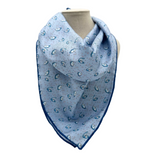 Gulf Oysters Gulf Blue Silk Bandana