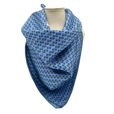 Streetcar Blue Silk Bandana