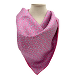 Shrimp and Grits Pink Silk Bandana