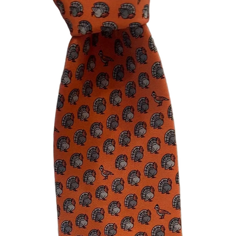 Orange Boy's Turkey Tie
