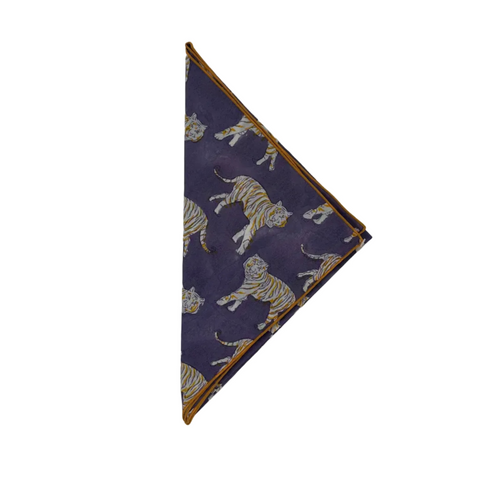 LSU Purple Tiger Cotton Bandana