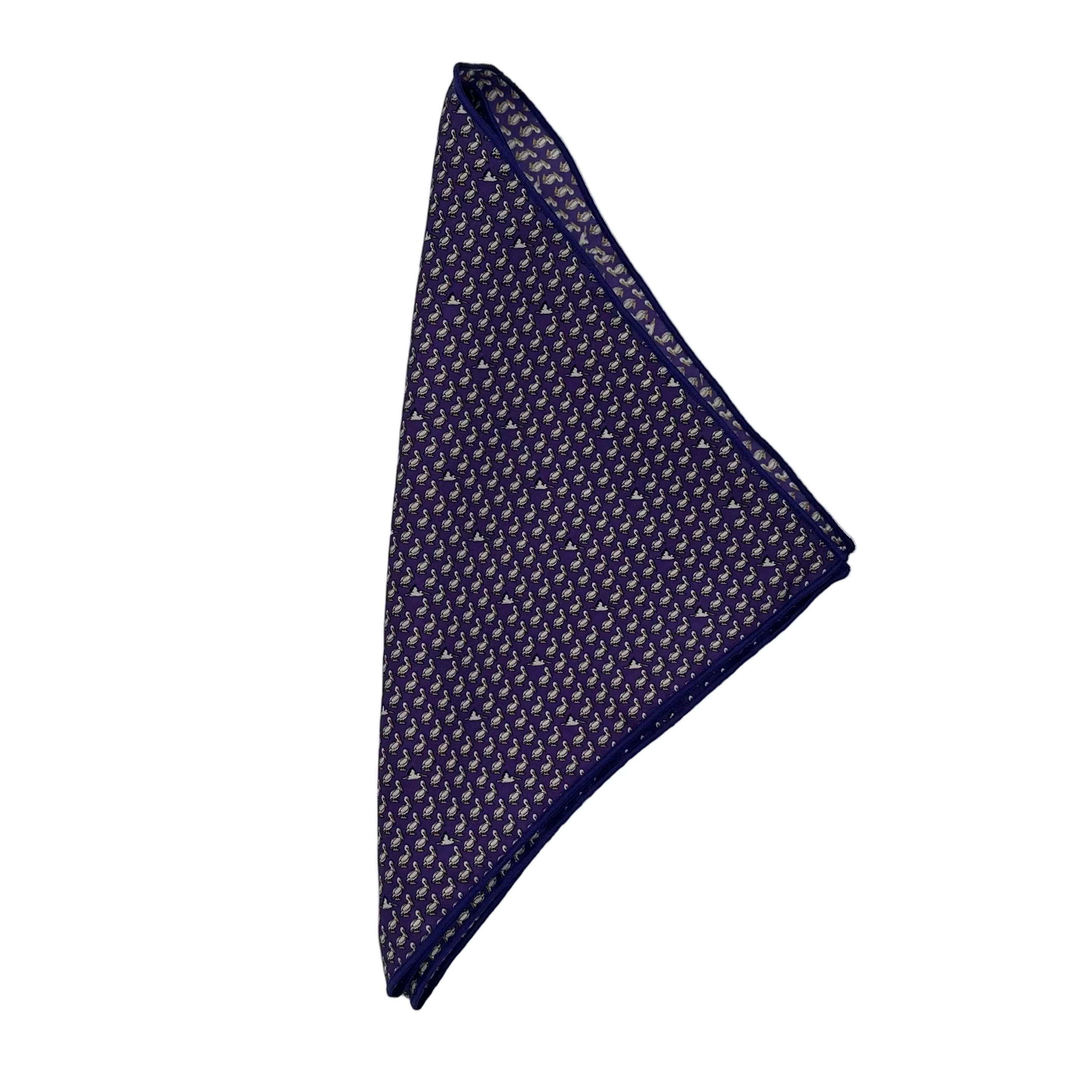 Pelican Purple Silk Bandana