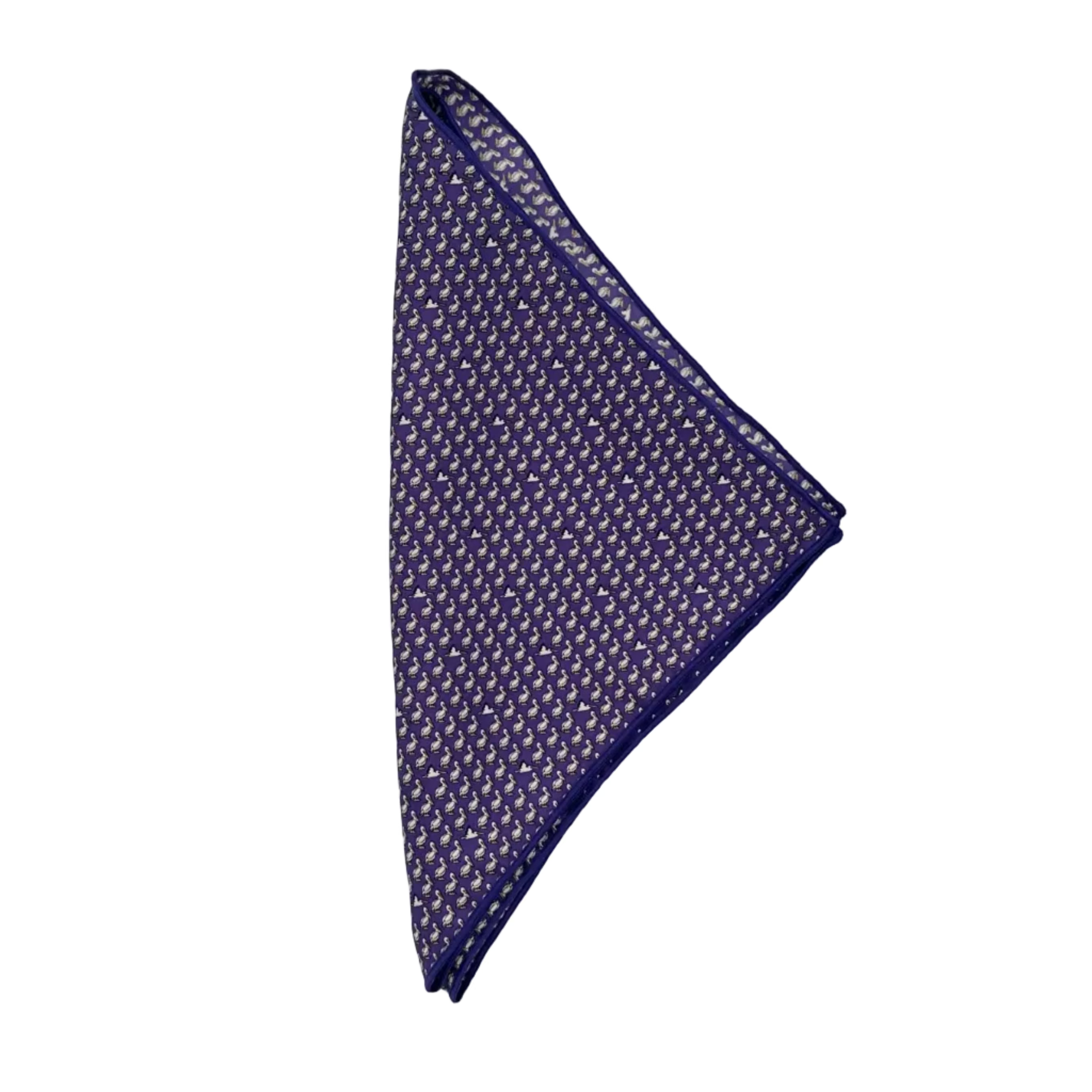 Pelican Purple Silk Bandana