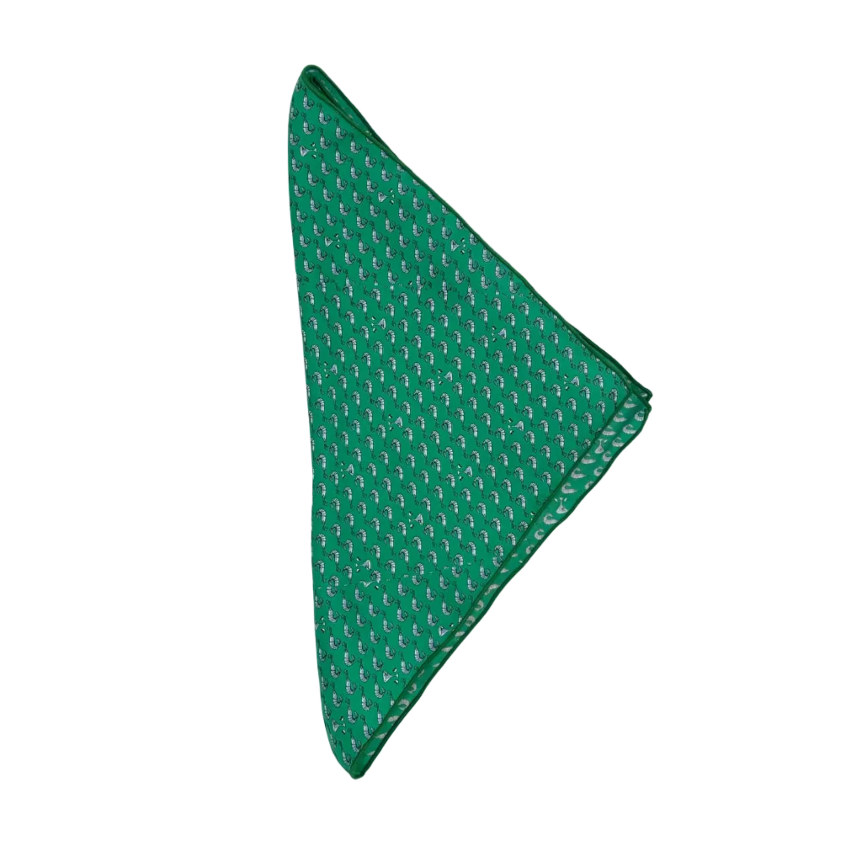 Shrimp Cocktail Green Silk Bandana