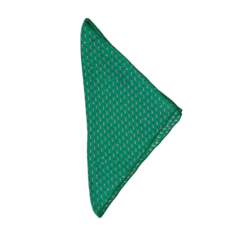 Shrimp Cocktail Green Silk Bandana