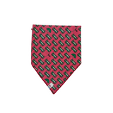 Raspberry Red Streetcar Dog Bandana