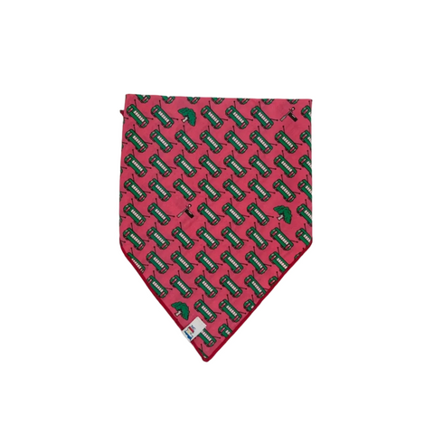Raspberry Red Streetcar Dog Bandana